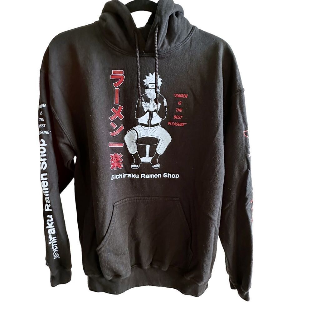 Naruto ~ Ichiraku Ramen Shop ~Black Sweatshirt ~missing size tag ~see size chart